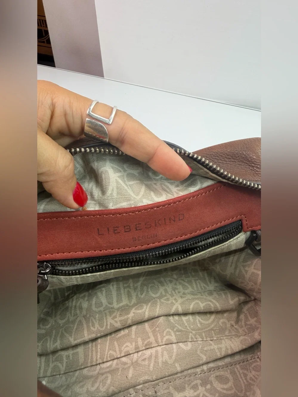 Liebeskind Berlin Crossbody Bag Soft Leather Brown